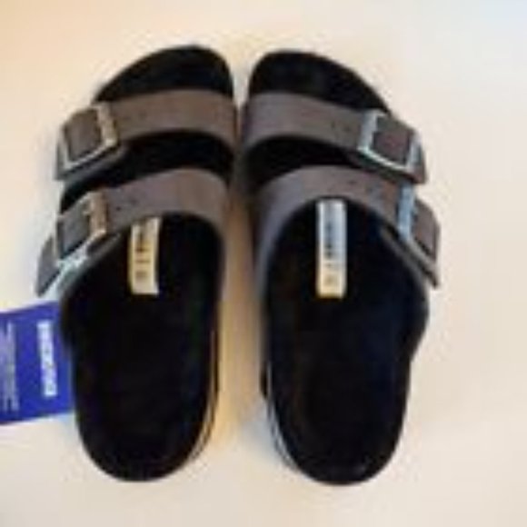 BIRKENSTOCK Women's Arizona Big Backle Fur Sandals- EU 36 / US 5.5, NEW - Picture 8 of 13